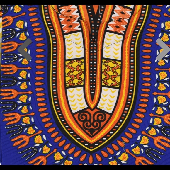 Traditional Dashiki Wax Print shirt Plus Unisex - Picture 4 of 5